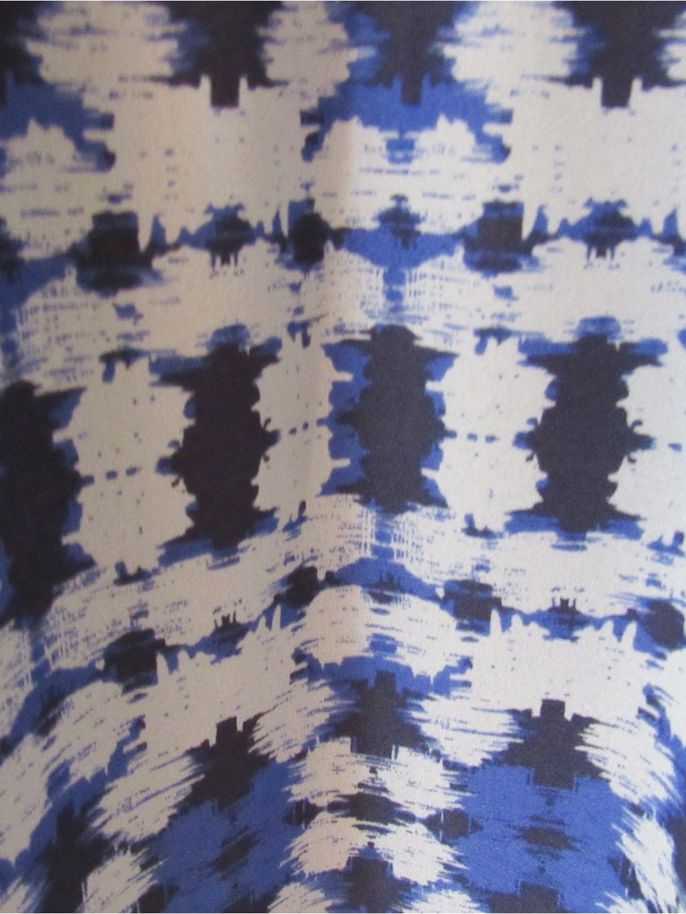 J Crew Factory Navy Blue White Maxi Dress 0 Tribal Print Sleeveless Halter Lined - Picture 10 of 12